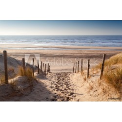 Fototapeta Morze plaża piasek ślady