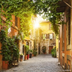 Fototapeta Stara uliczka w Rzymie
